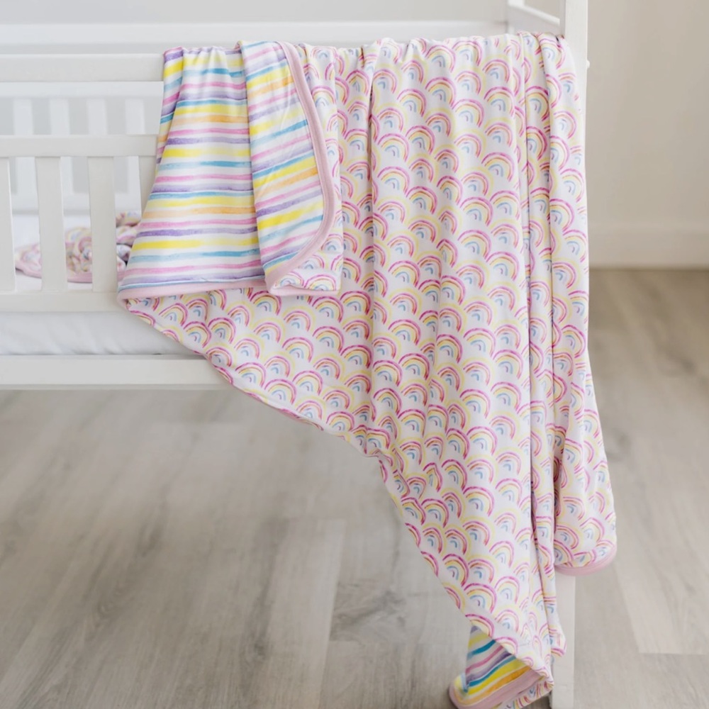 Little Sleepies Pastel Rainbows & Sunrise Stripes
Cloud Blanket